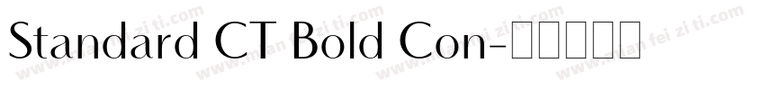 Standard CT Bold Con字体转换